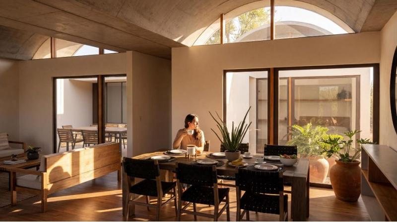 Interior cálido de casa en Residencial Campestre Oros, San Carlos, Guaymas
